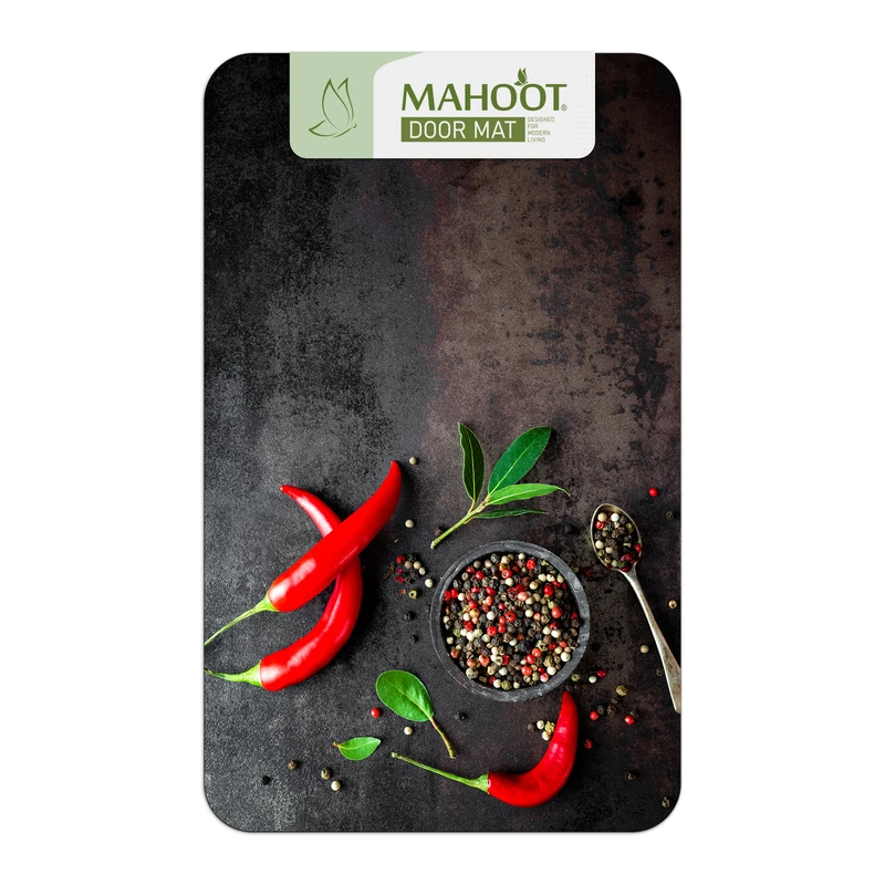 پادری ماهوت مدل چاپی طرح فلفل سایز 78*48 سانتی متر کد PDG09 مناسب برای فضای داخلی
