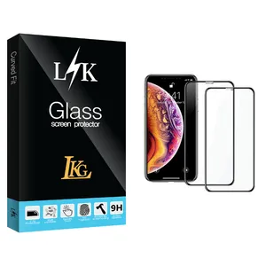 LKG LK Glass Screen Protector For Apple  iPhone X/XS Pack Of 2