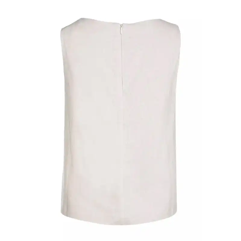 تاپ زنانه جوتی جینز مدل یقه گرد کد 200233 رنگ کرم