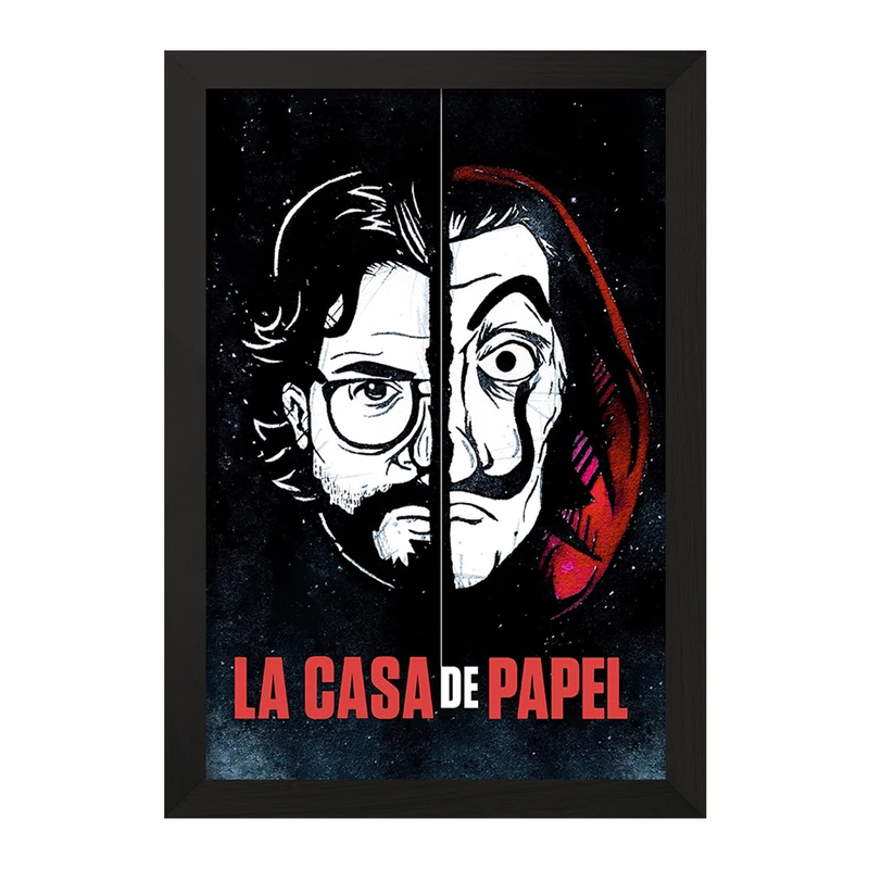 تابلو خندالو مدل پروفسور خانه کاغذی کد F11446