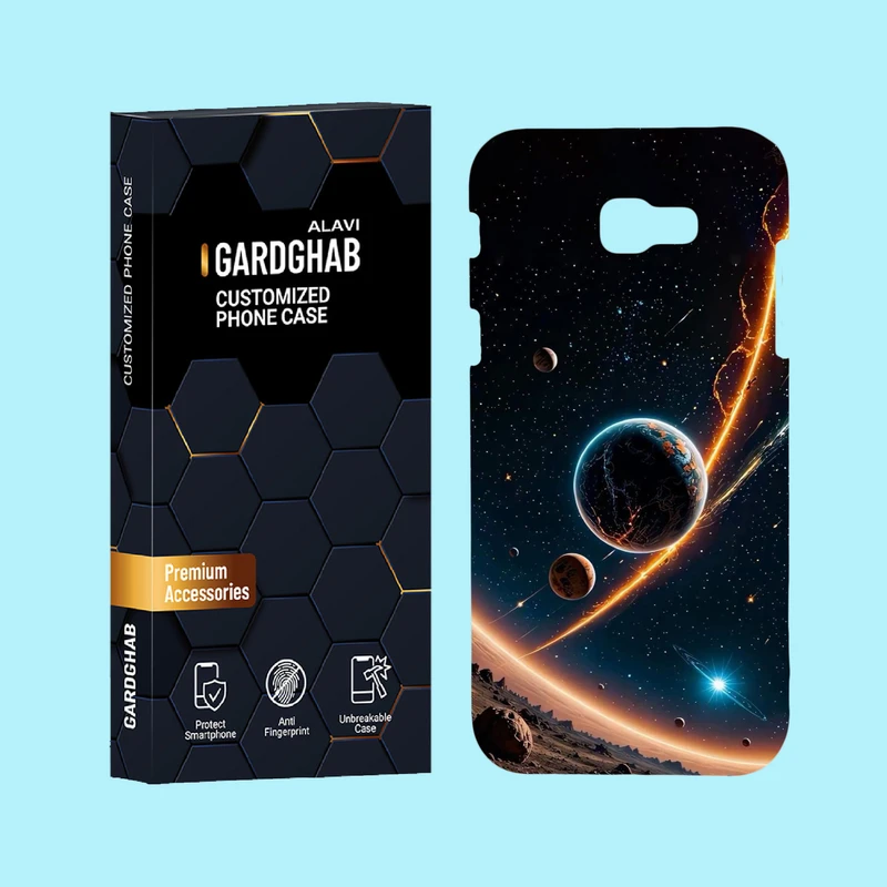 کاور گارد قاب علوی مدل کهکشان مناسب برای گوشی موبایل سامسونگ Galaxy A720 / A7 2017