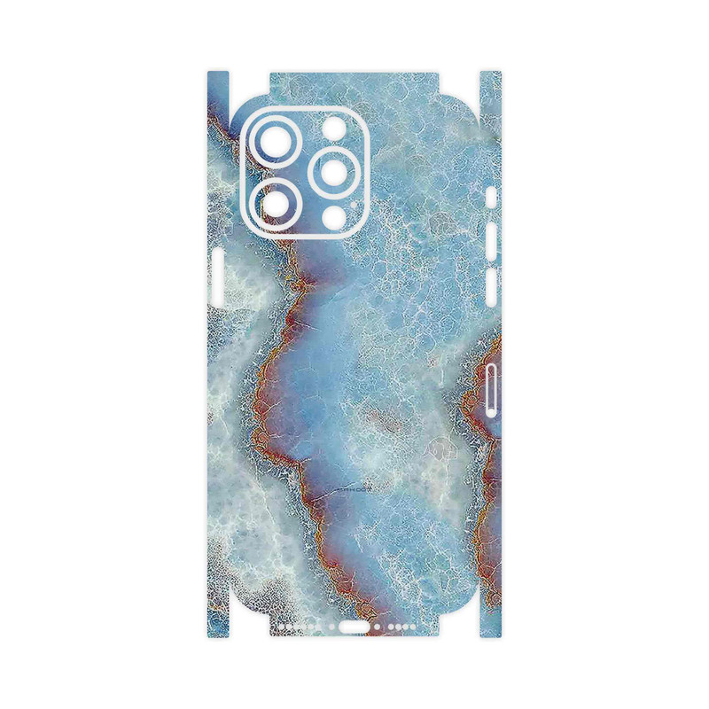 برچسب پوششی ماهوت مدل Blue_Ocean_Marble-FullSkin مناسب برای گوشی موبایل اپل iPhone 15 Pro Max