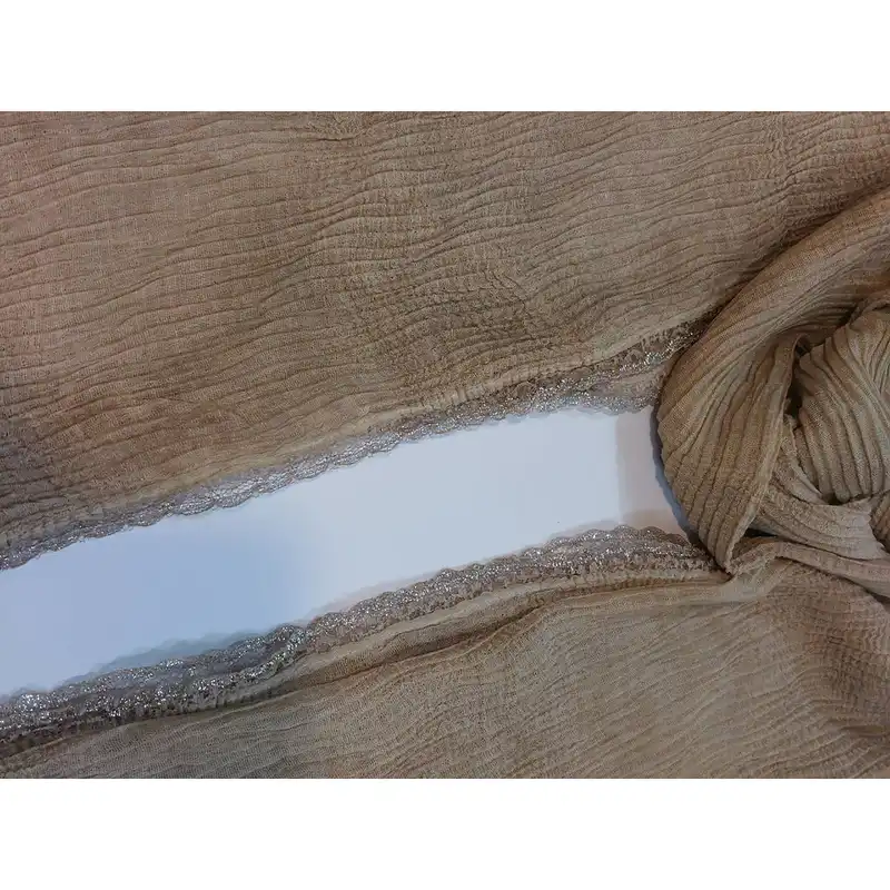 شال زنانه مدل حاشیه تور کد B02