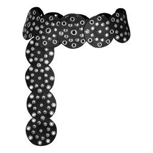 کمربند زنانه مدل دیسکی دایره کد 8cm