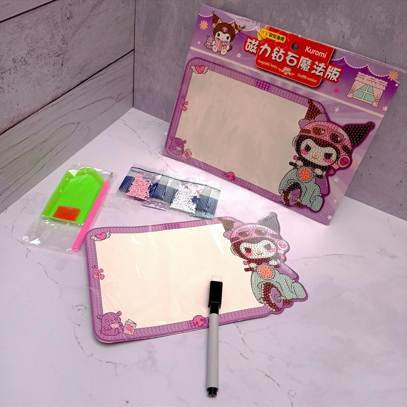 تخته وایت برد مدل کرومی سایز 13*23 سانتی متر به همراه ماژیک کد A