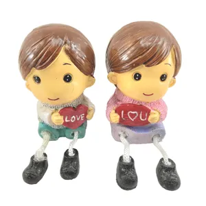 مجسمه مدل پا شل طرح دختر و پسر کد 561 مجموعه 2 عددی