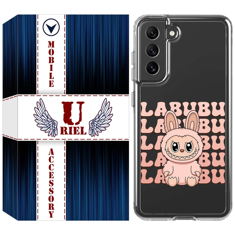 کاور یوریل مدل Clear کد 133 طرح لبوبو Labubu مناسب برای گوشی موبایل سامسونگ Galaxy S21 FE