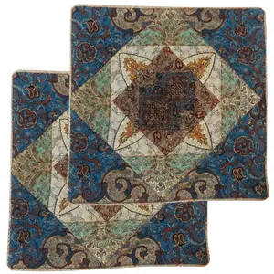 کاور کوسن ترمه مدل سنتی کد CHGH_02 بسته 2 عددی