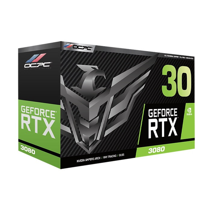 کارت گرافیک اوسی پی سی مدل RTX 3080 LHR 10GB GDDR6X