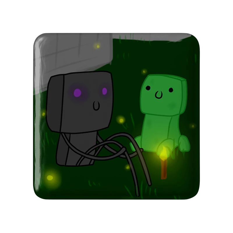 مگنت خندالو طرح بازی ماینکرافت (Minecraft) مدل مربعی کد 36993