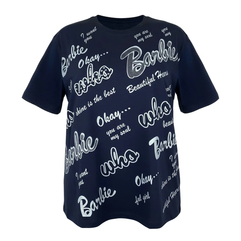 تی‌شرت آستین کوتاه زنانه مدل پنبه والا دوخت 32