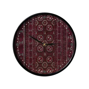 ساعت دیواری مدوپد طرح فرش بلوچ خشتی قابی مدل C-balouch13