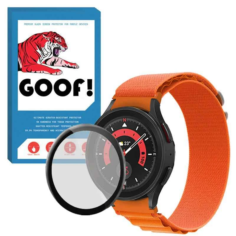 بند گوف مدل LOOP ALPINE مناسب برای ساعت هوشمند سامسونگ Galaxy Watch 5 45 mm به همراه محافظ صفحه نمایش