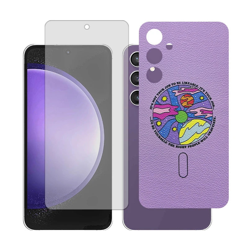 محافظ صفحه نمایش شفاف گلس مدل Together مناسب برای گوشی موبایل سامسونگ Galaxy A55 به همراه برچسب پوششی 