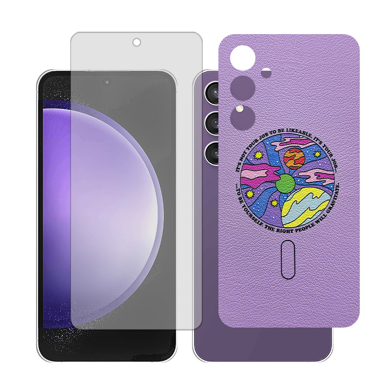 محافظ صفحه نمایش مات گلس مدل Together مناسب برای گوشی موبایل سامسونگ Galaxy S23 FE به همراه برچسب پوششی پشت گوشی  