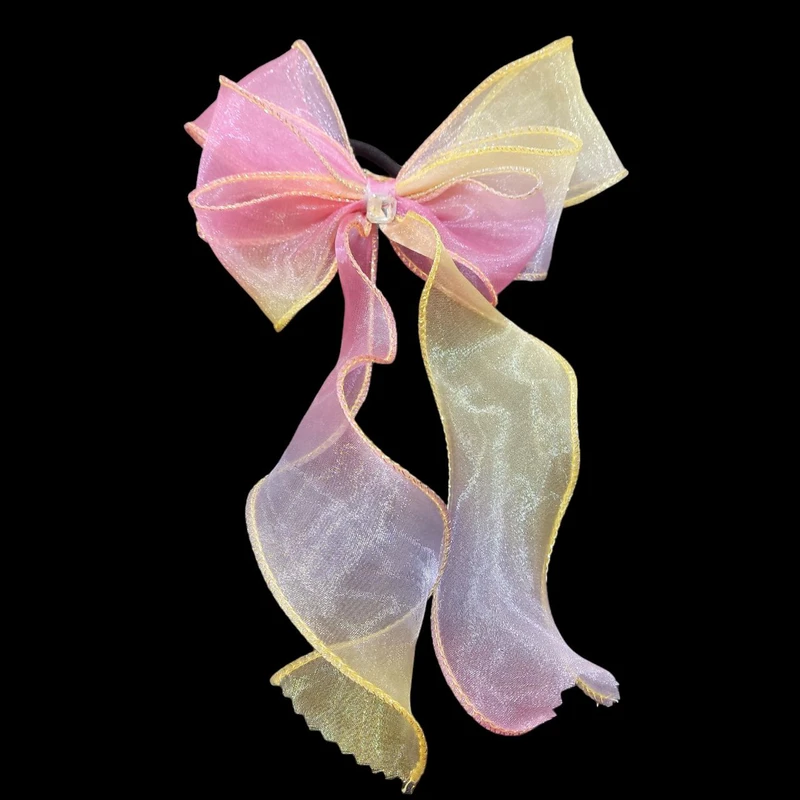 کش مو دخترانه مدل پاپیون دنباله دار کد PAP13