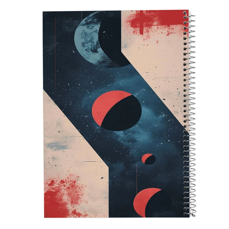 دفتر ژورنال نویسی 50 برگ مدوپد مدل نقطه ای طرح اشکال فانتزی کد DF16111