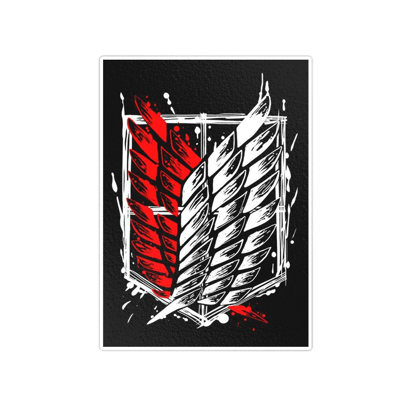    استیکر لپ تاپ ویندی دیزاین طرح attack on titan مدل vindi956