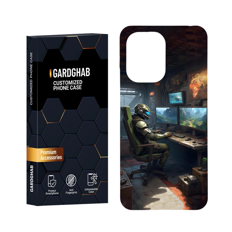 کاور گارد قاب مدل پسرانه مناسب برای گوشی موبایل شیائومی Redmi 13C 4G