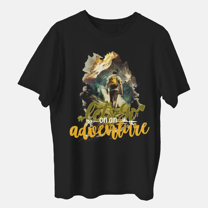 تی شرت آستین کوتاه مردانه مدل گروه طبیعت گرد کد mo295