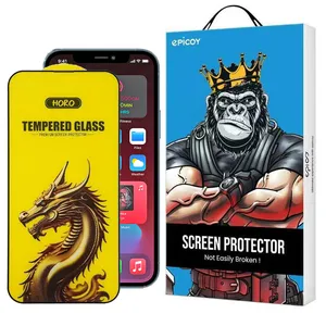 Epicoy Golden Dragon Glass Screen Protector For Apple iPhone 12/ 12 Pro