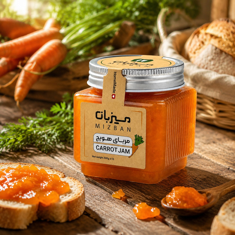 مربا هویج میزبان - 500 گرم