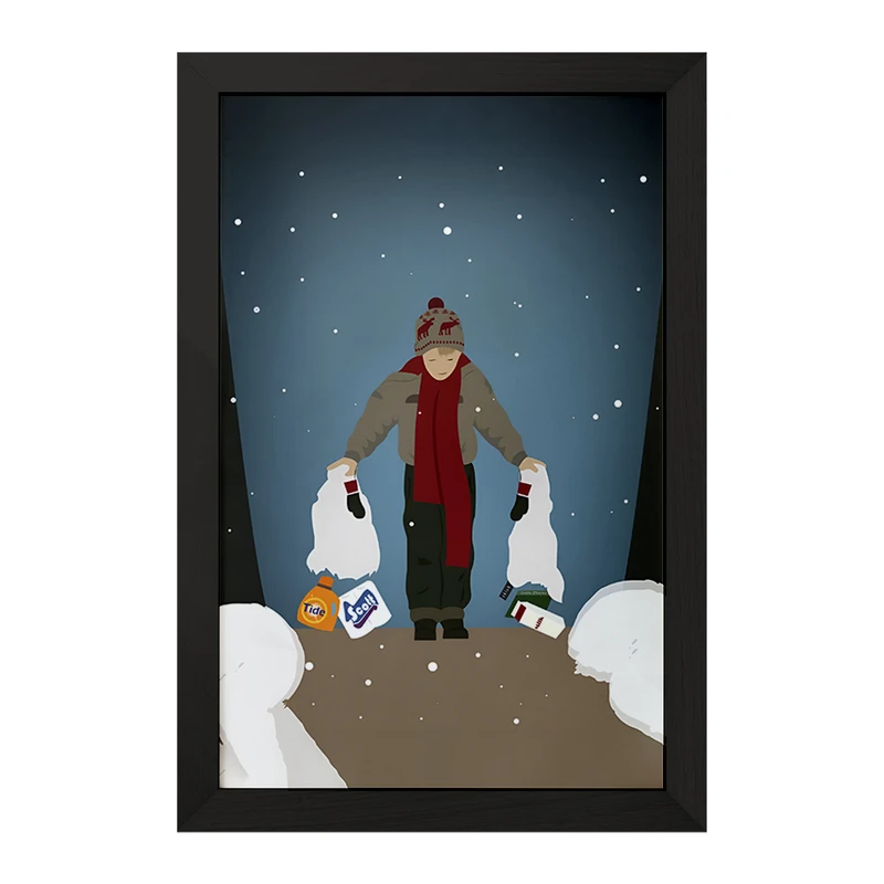 تابلو خندالو مدل تنها در خانه کد F7340