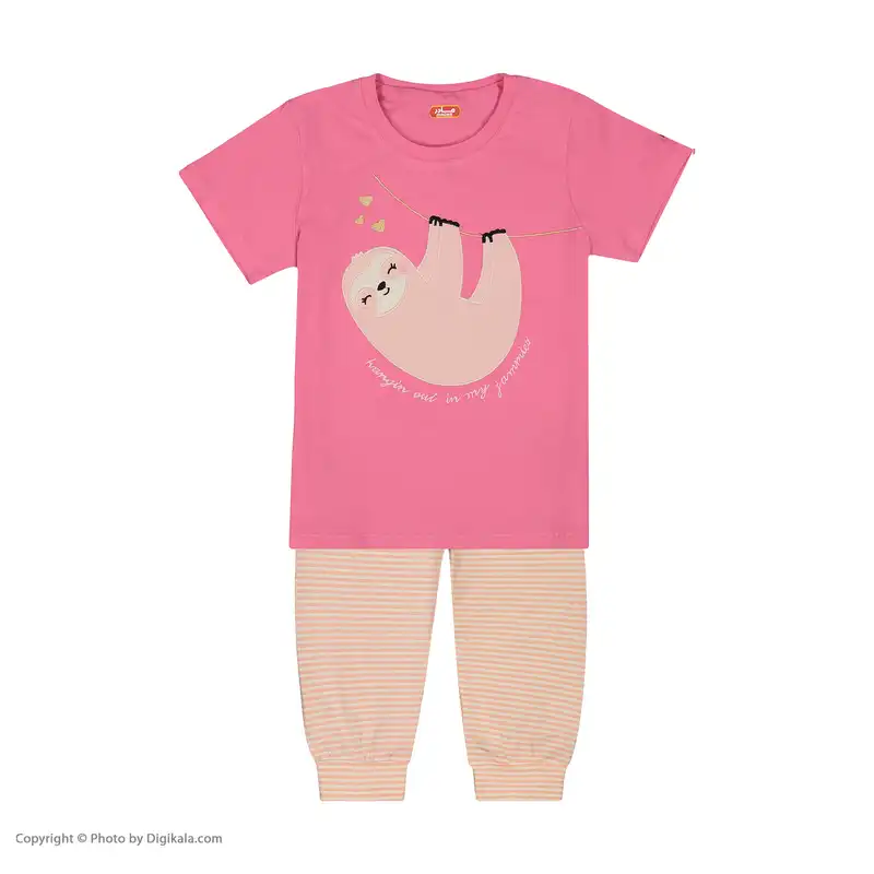ست تی شرت و شلوار دخترانه مادر مدل 406-66