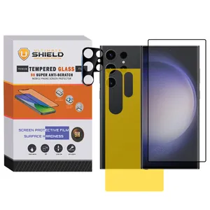 Ultimate Shield 3D-FT camera lens protector for Samsung Galaxy S23 Ultra with screen protector and back protector