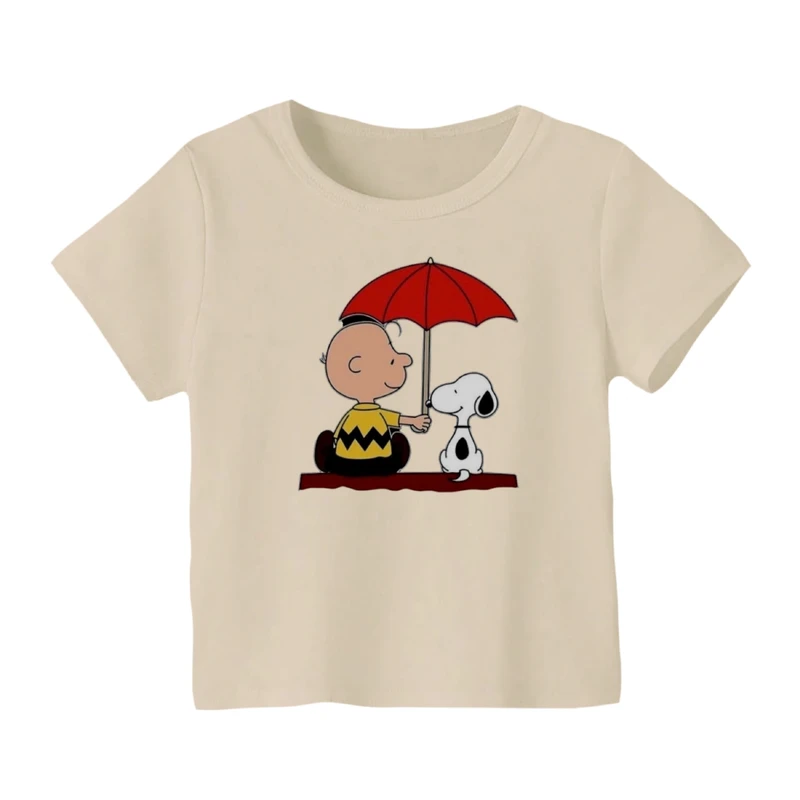 تی شرت آستین کوتاه بچگانه مدل اسنوپی کد ۴۲