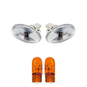 	 چراغ گلگیر خودرو قطعه سازان کبیر مدل LIGHT-207WH-30962 مناسب برای پژو 207 به همراه لامپ مجموعه 4 عددی