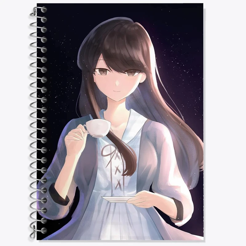 دفتر لغت 50 برگ خندالو مدل انیمه کومی سان کد 16099