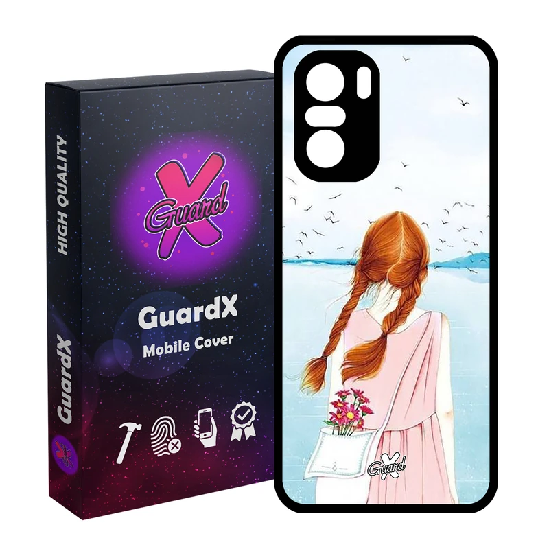 کاور گارد ایکس طرح دختر مدل Glass10213 مناسب برای گوشی موبایل شیائومی Poco F3/MI 11X/MI 11X Pro/Redmi K40/K40 Pro