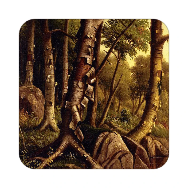 زیر لیوانی کاکتی طرح نقاشی رنگ روغن مدل mg10426