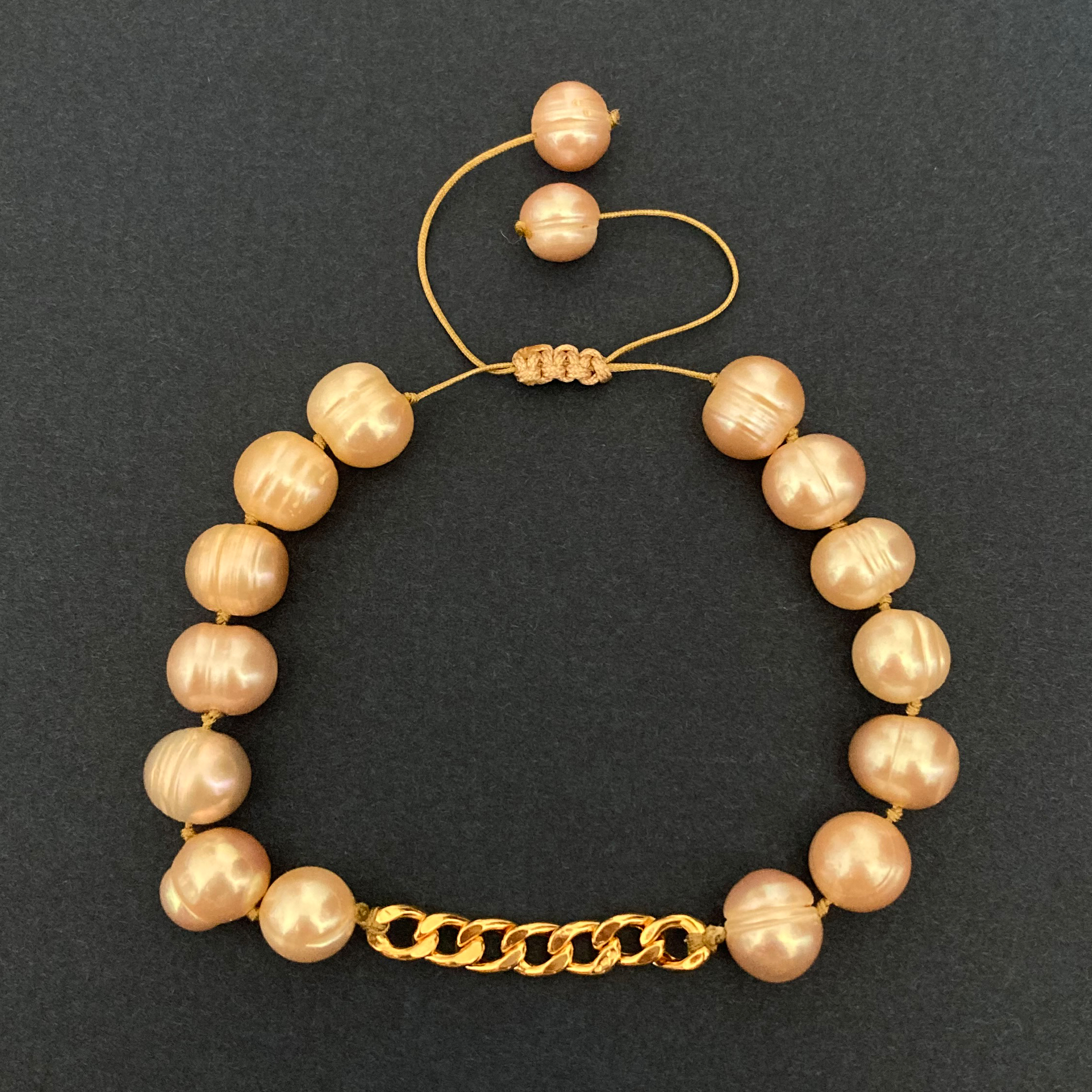 دستبند طلا 18 عیار زنانه الماسین آذر طرح زنجیر مدل CART02