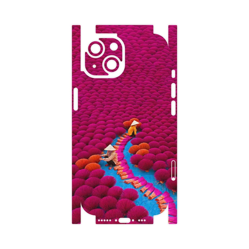 برچسب پوششی ماهوت مدل Vietnam Incense Wood Farms-FullSkin مناسب برای گوشی موبایل اپل iPhone 15