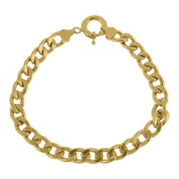 دستبند زنجیری طلا کم اجرت 18 عیار زنانه طلا و شمش برلیان مدل کارتیر 