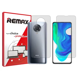 Remax HyGEL model transparent screen protector suitable for Xiaomi Poco F2 Pro mobile phone along with the back protector