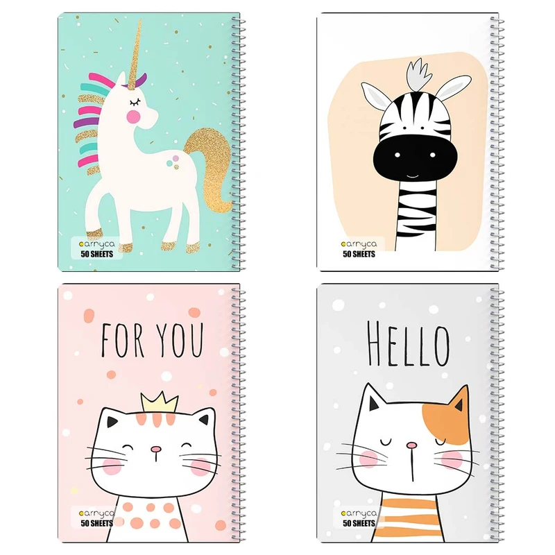 دفتر نقاشي 50 برگ کارنيکا طرح کودکان Kids کد 28896 مجموعه 4 عددی