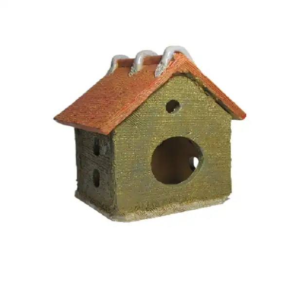 جا شمعی سفالی طرح کلبه