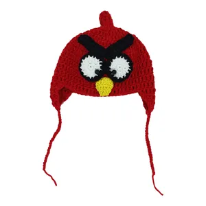 کلاه بافتنی بچگانه طرح انگری برد