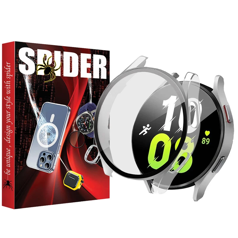 کاور اسپایدر مدل COVGLS مناسب برای ساعت هوشمند سامسونگ Galaxy Watch 4 40mm / Watch 5 40mm به همراه محافظ صفحه نمایش