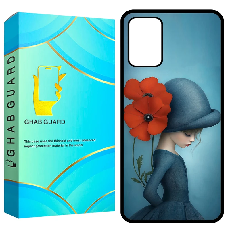 کاور قاب گارد طرح دختر مدل GCHPA324 مناسب برای گوشی موبایل سامسونگ Galaxy A32 4G 