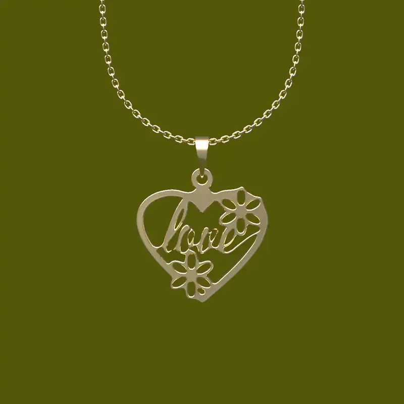 گردنبند طلا 18 عیار زنانه مدوپد مدل قلب کد CA11100