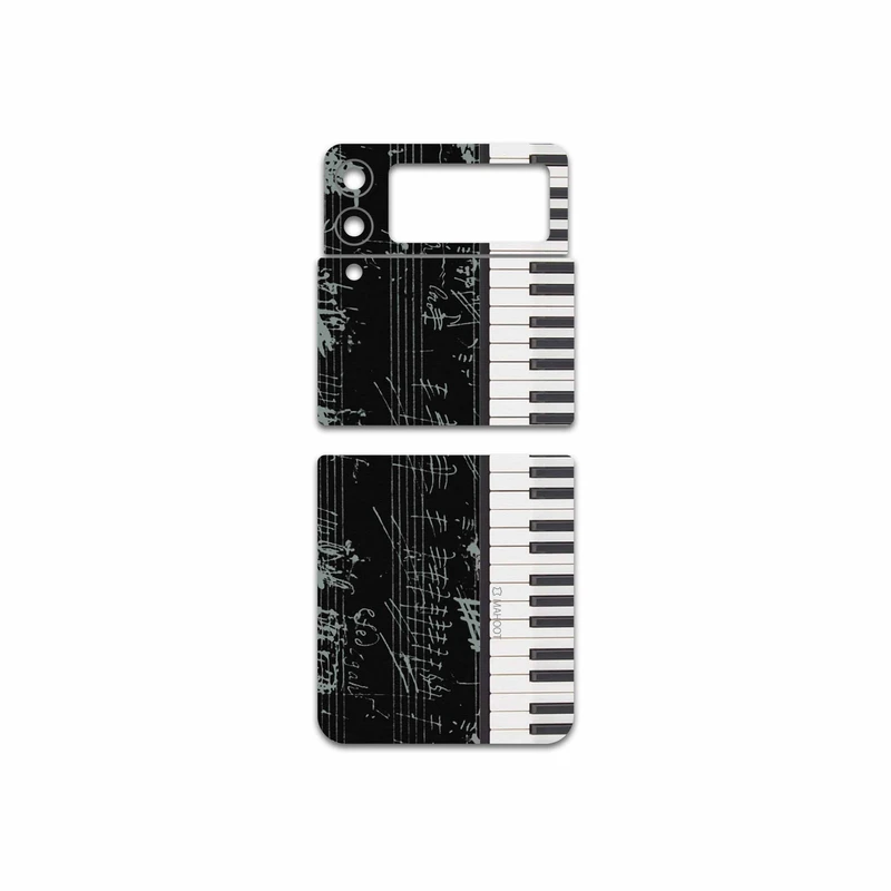 برچسب پوششی ماهوت مدل Piano-Instrument مناسب برای گوشی موبایل سامسونگ Galaxy Z Flip3 5G