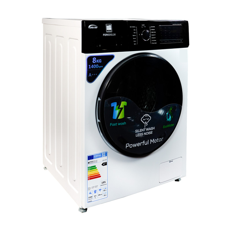ماشین لباسشویی فریدولین مدل SWA80F ظرفیت 8 کیلوگرم