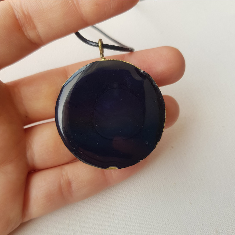 گردنبند دخترانه مدل رزینی طرح ماه شبتاب