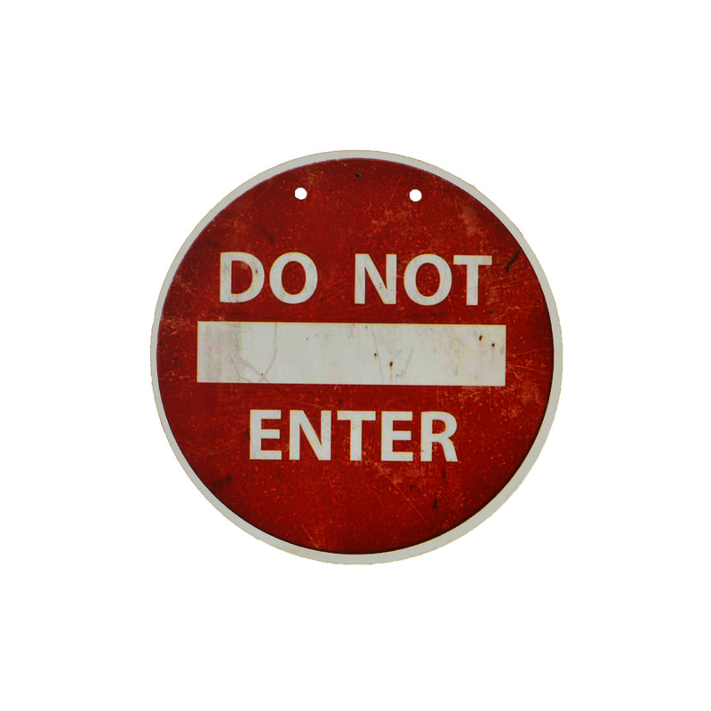 دیوارکوب طرح Do Not Enter