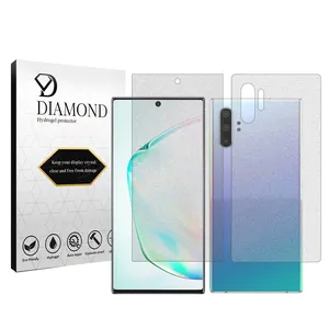Diamond Tough model matte screen protector suitable for Samsung Galaxy Note10 Plus 5G mobile phone along with the back protector 