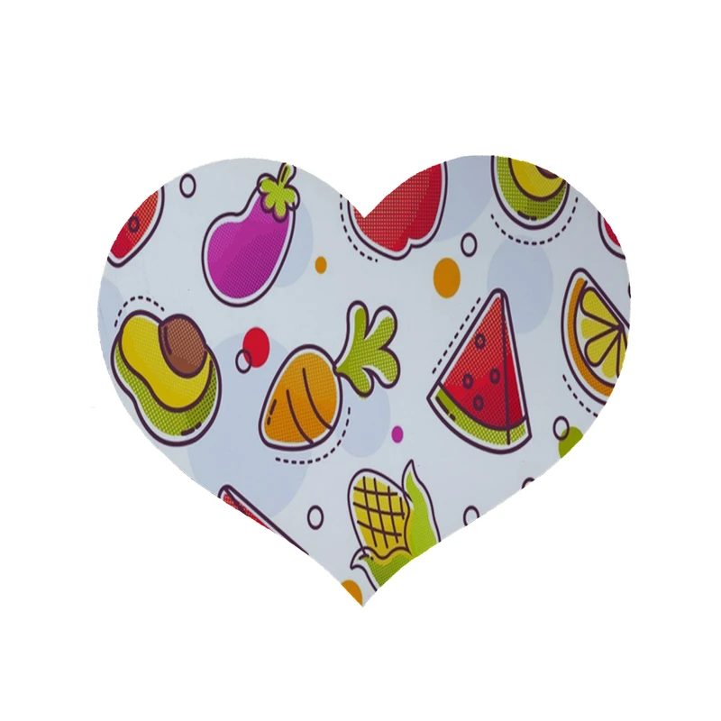  پادری مدل قلب طرح میوه کد 8078 سایز 90 × 90 سانتی متر